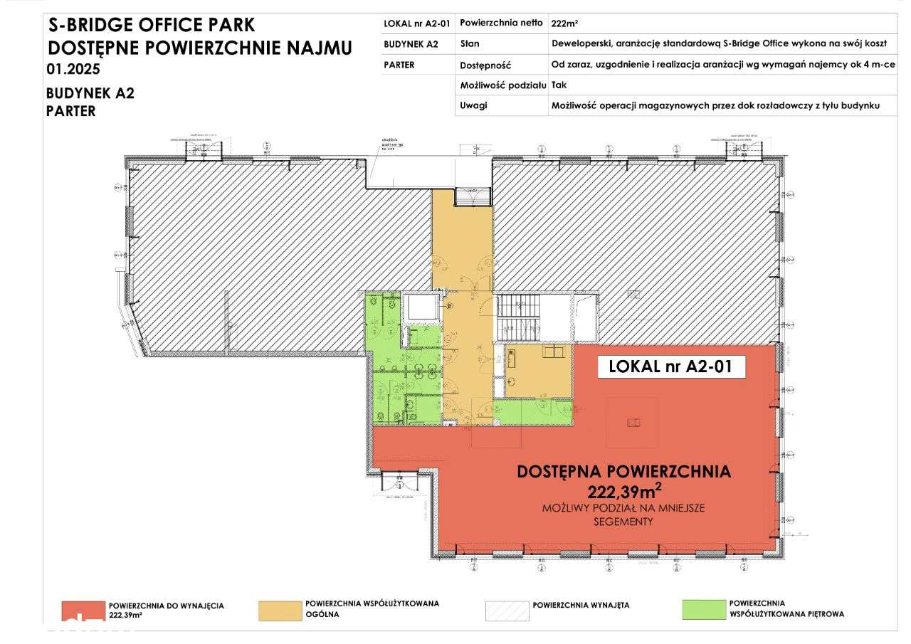 S-Bridge Office Park A2 lok.01 biurowy 220 m kw. - Pełny obrazek: 4/17