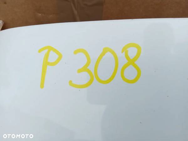 Maska  pokrywa silnika Peugeot 308 T7 EWP W Kolor! Biała - 7