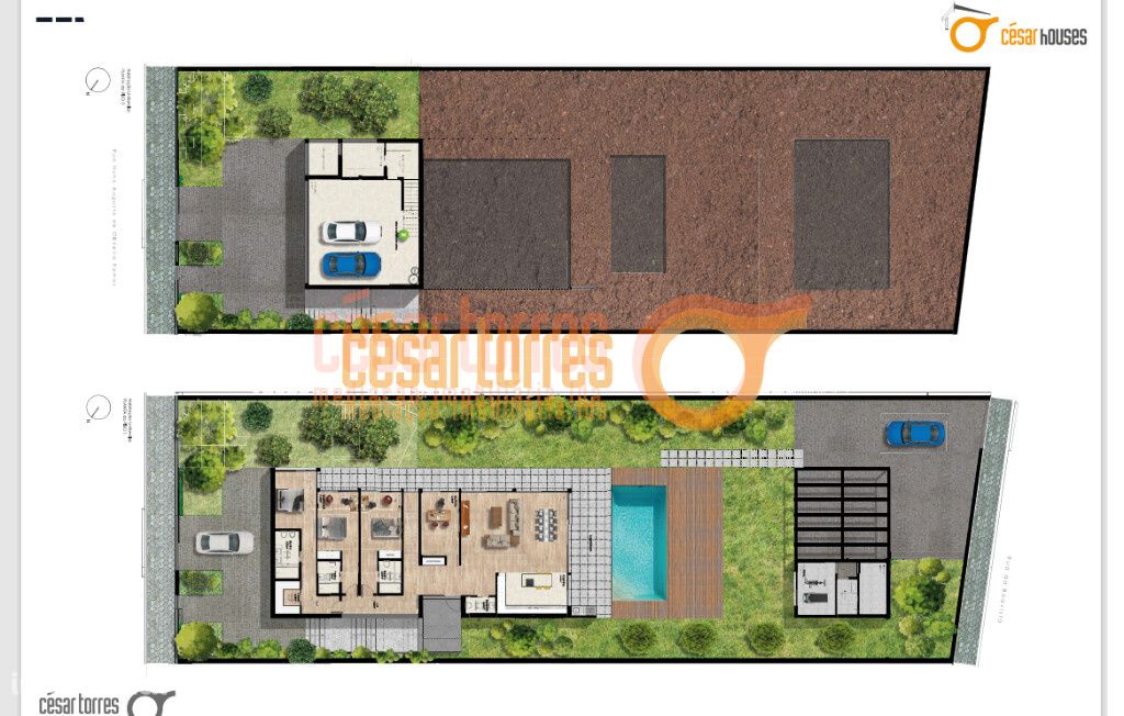 Moradia Térrea T4_4 Frentes em Serzedo e Perosinho