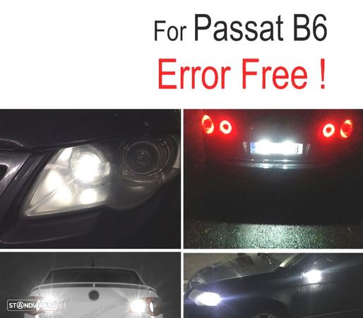 KIT COMPLETO 8 LAMPADAS LED INTERIOR PARA VOLKSWAGEN VW PASSAT B6 SALOON VARIANTE 06-11 - 1
