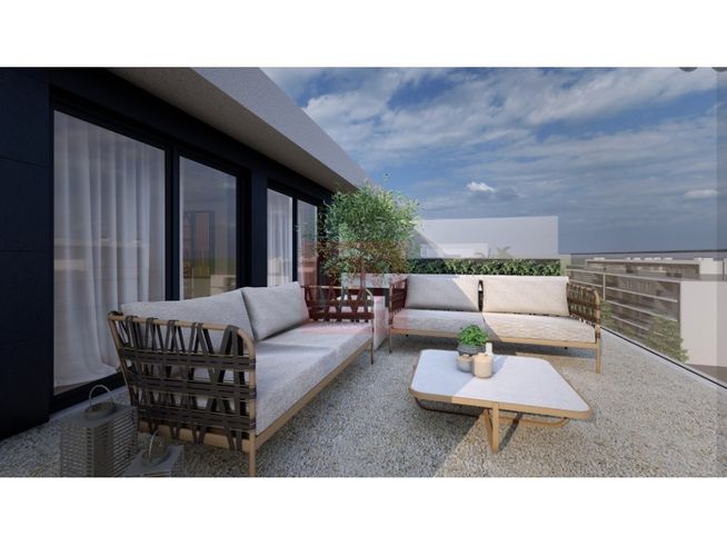Apartamento T2 com garagem para 2 carros, Montijo-15