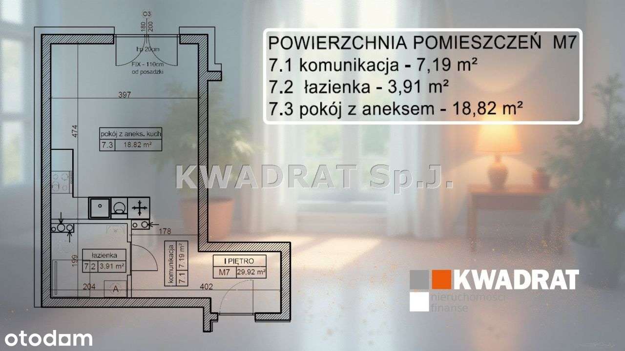 Mieszkanie Kępno - pow. 29,92 m2 - Pełny obrazek: 4/6