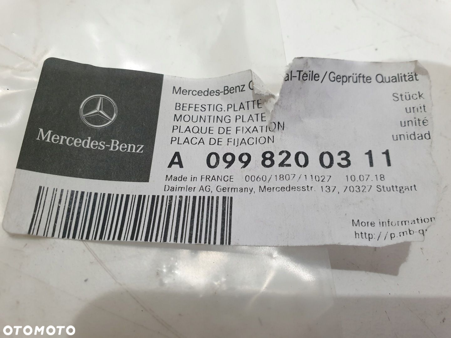 MOCOWANIE PODUSZKI KIEROWNICY MERCEDES A0998200311 - 4