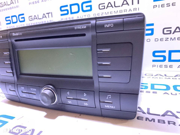 Radio CD Player Stream SkodaAuto Skoda Octavia 2 2004 - 2013 Cod: 1Z0035161B cu Cod Deblocare - 6