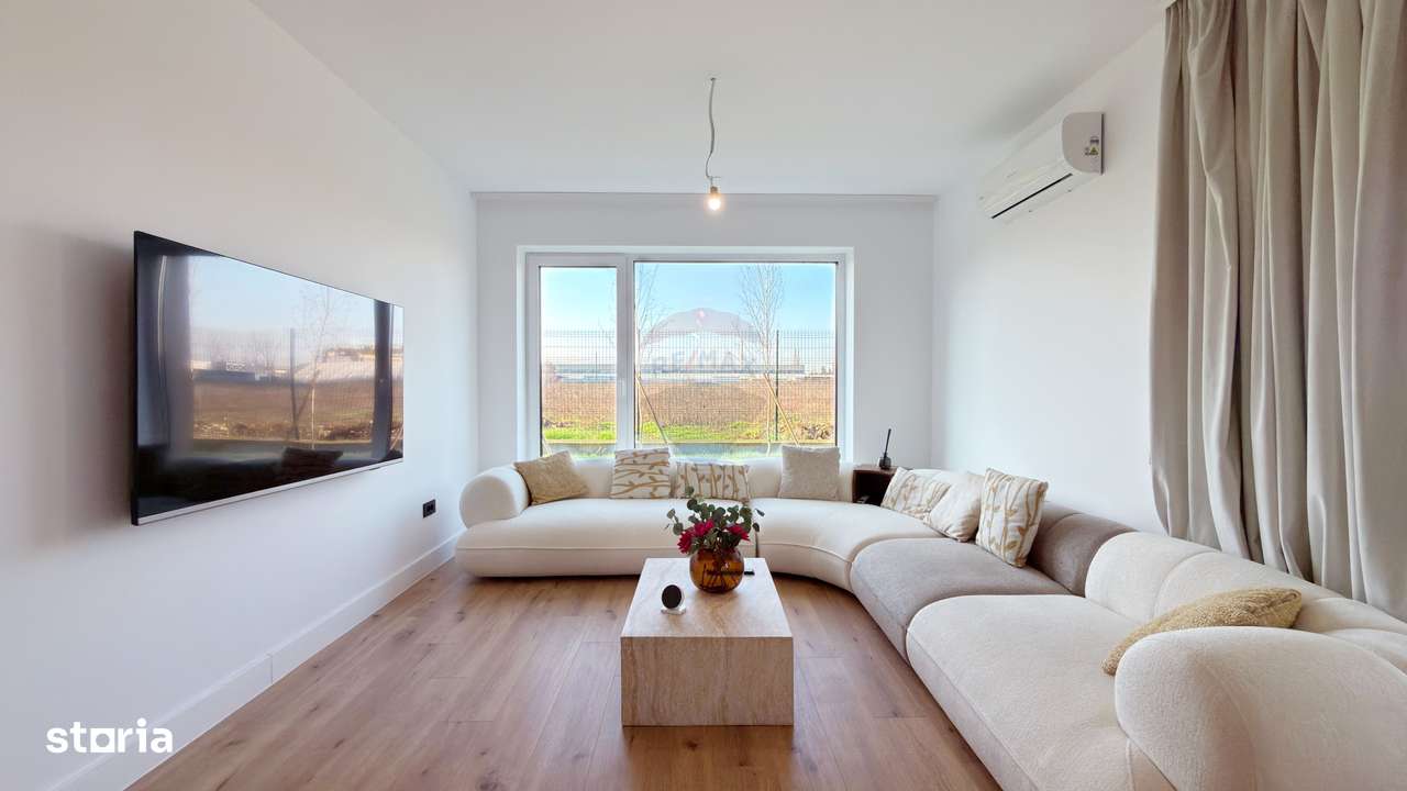 Apartament 3 camere cu Gradina | 207mp | Mobilat | Parcare | Piscina-1