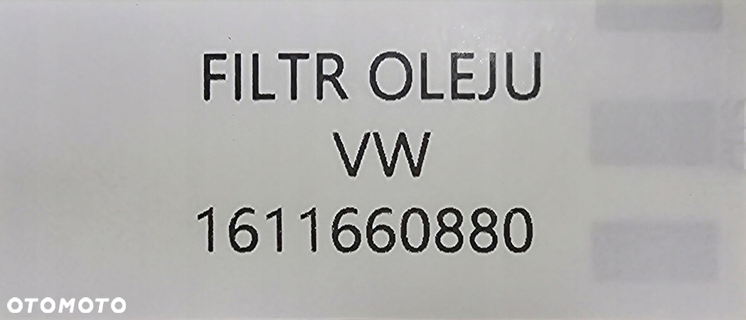 NOWY FILTR OLEJU SKODA / AUDI / SEAT / VW - 1611660880 - 5