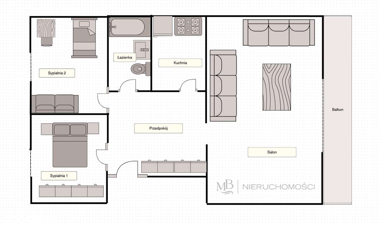 Poszukiwany układ mieszkania do własnej aranżacji-0