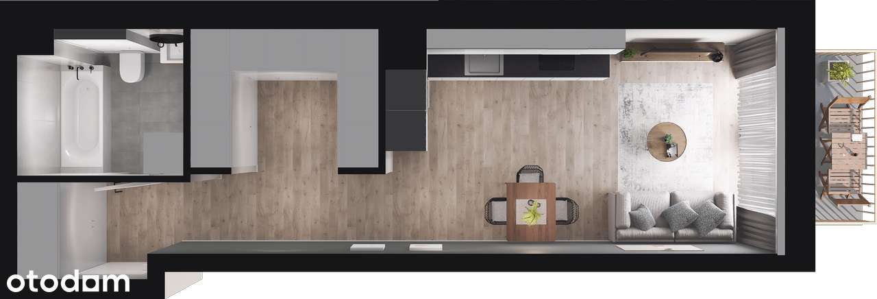 Kawalerka z Balkonem w cenie Promocyjnej. Liczba sztuk ograniczona - Pełny obrazek: 5/10