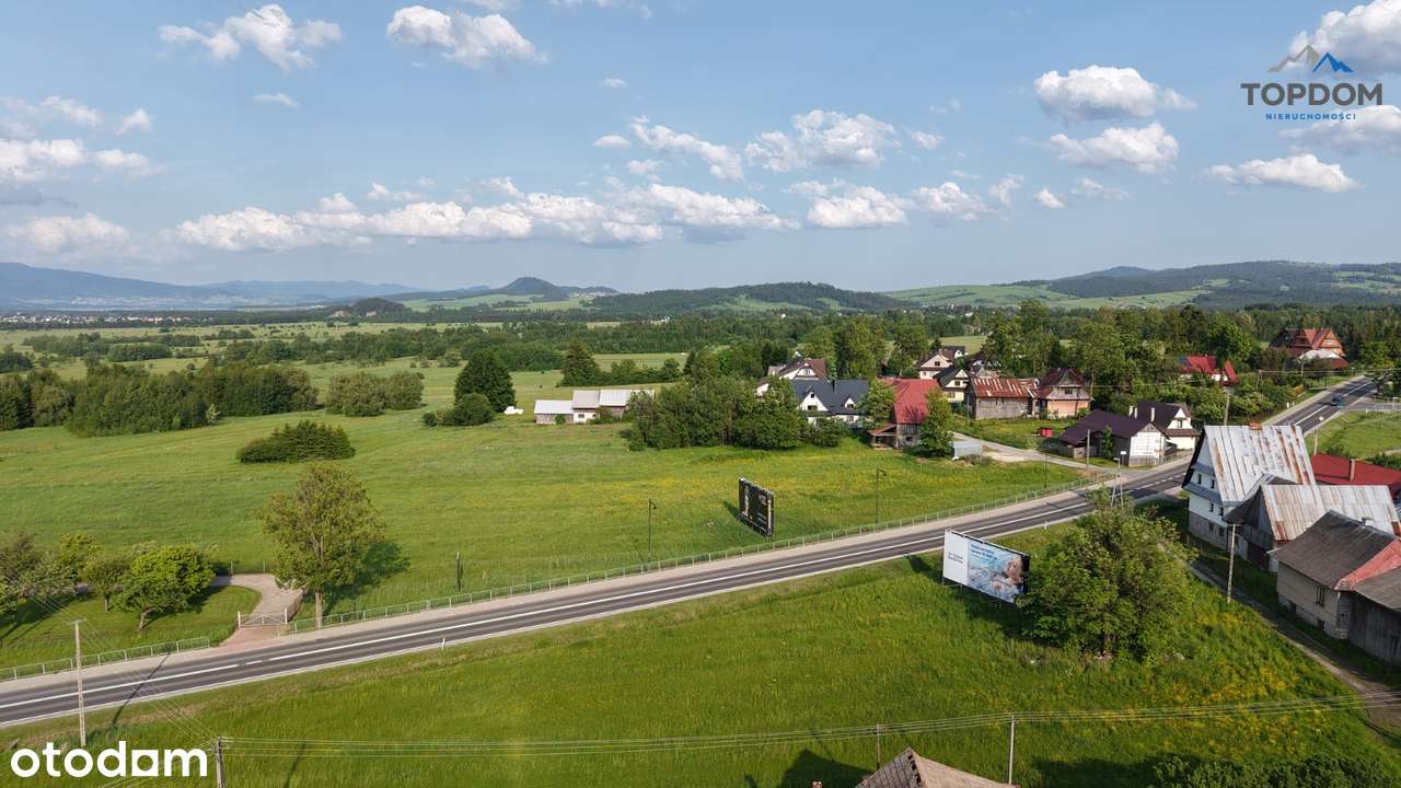 Działka inwestycyjna przy drodze głównej tuż przed Białką Tatrzańską-11