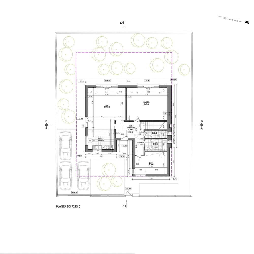 Moradia Contemporânea T3 + Escritório, com Jardim e Painéis Solares em-59
