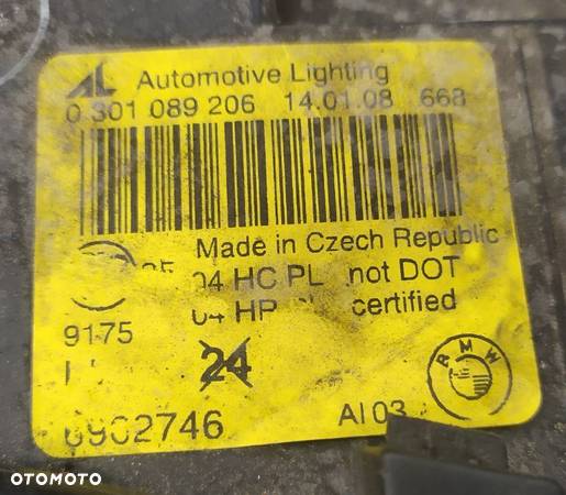 Lampa przednia prawa BMW E46 / 0301089206 - 6