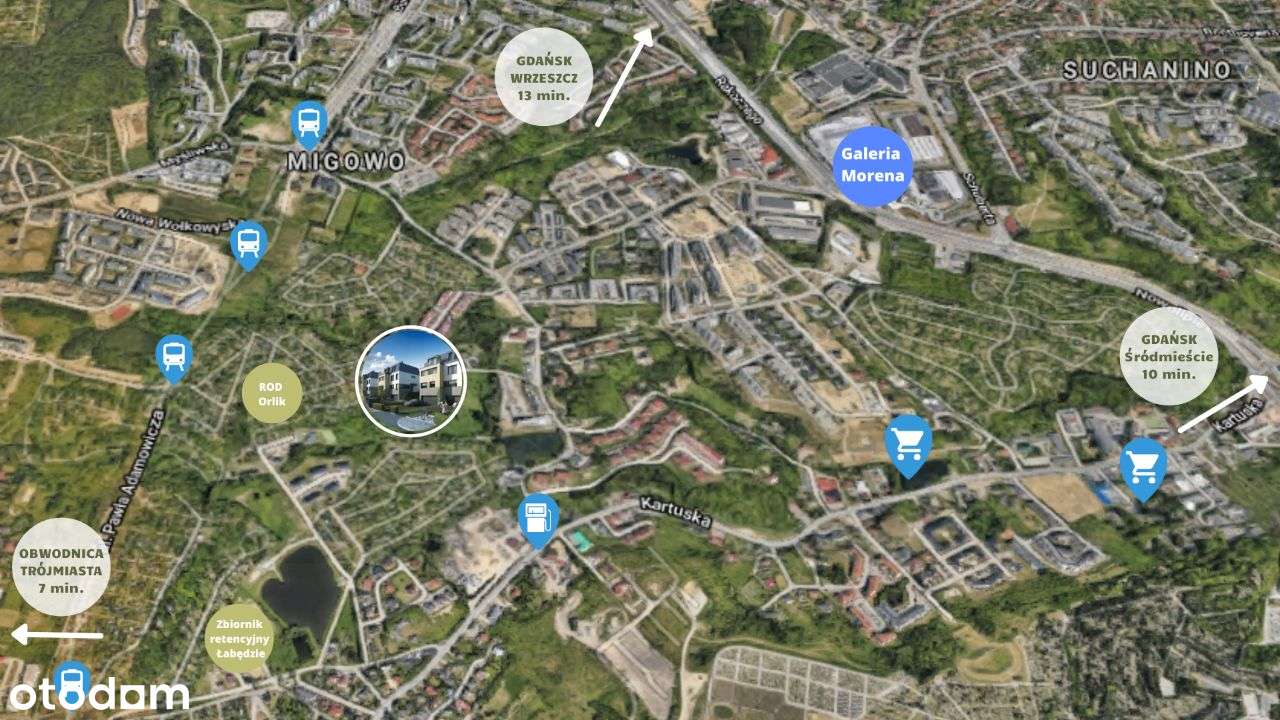 Działka z PnB + gotowy projekt 8 domów w zabudowie bliźniaczej-8