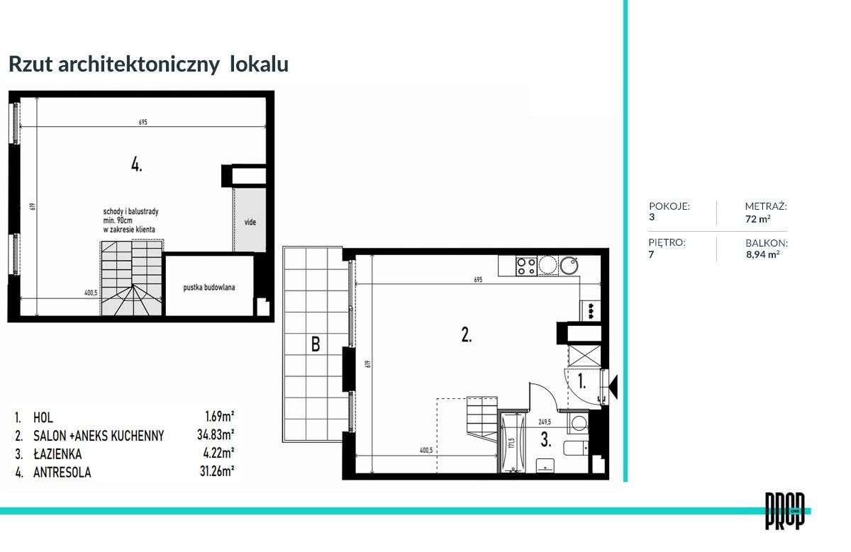 Targówek, Metro, Antresola ponad 31m2-11