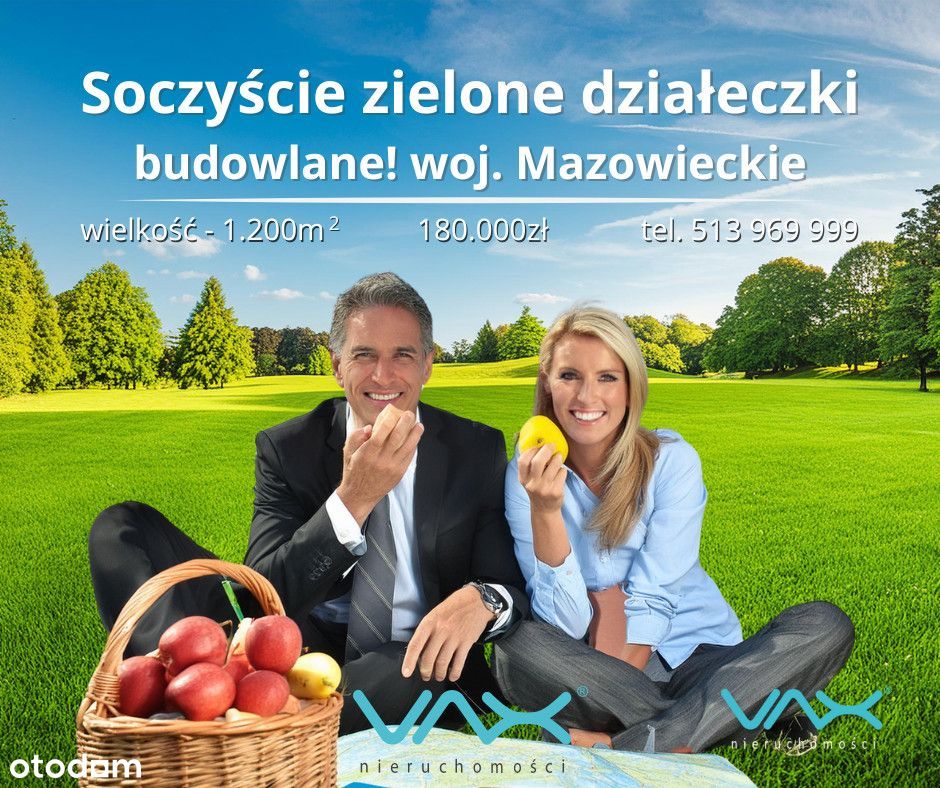 Soczyście zielona działeczka budowlana