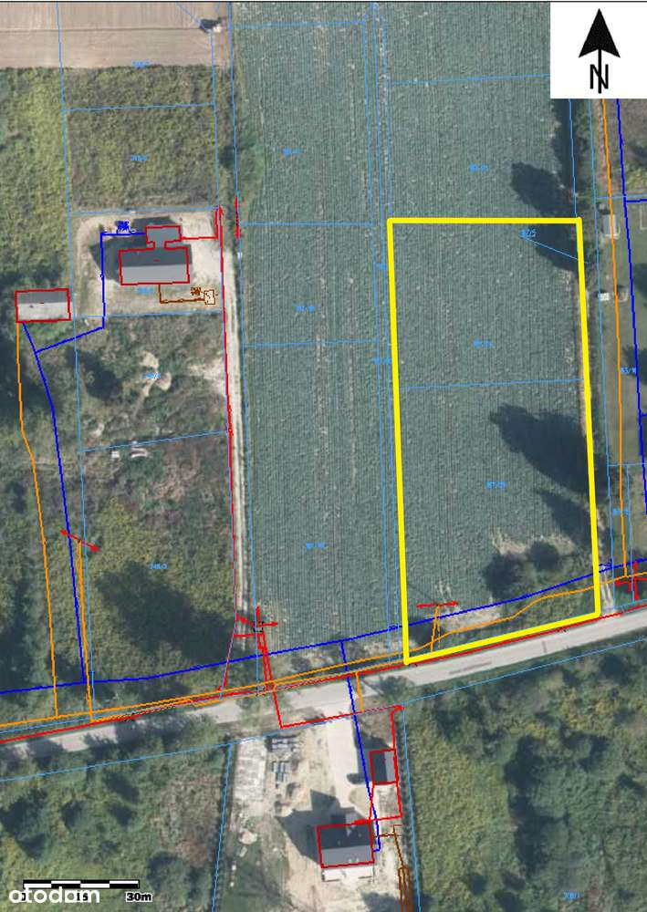 Działka budowlana pod bliźniaki- Baszki, Gmina Niemce - Pełny obrazek: 4/13