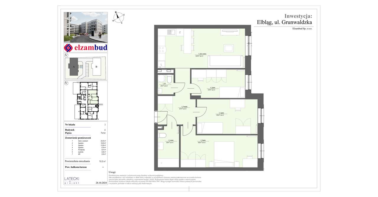 Grunwaldzki Duet | mieszkanie 4-pok. | A2 - Pełny obrazek: 2/5