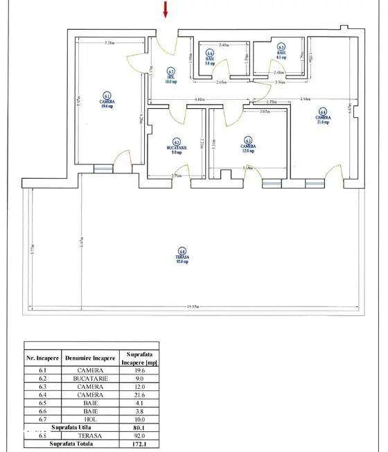 Apartament 3 Camere cu Terasa Mobilat Utilat Sector 3 | Metrou 10 min - Imagine principală: 4/18