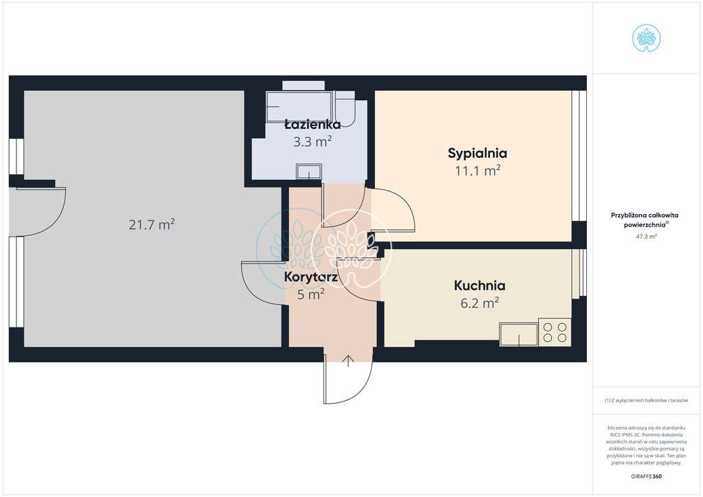 Dwa pokoje 48m2 Bydgoskie Przedmieście-7