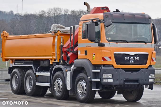 MAN TGS 35.400 Wywrotka 5,20m + HMF 1730 K3 + PILOT / 8x4 - 4