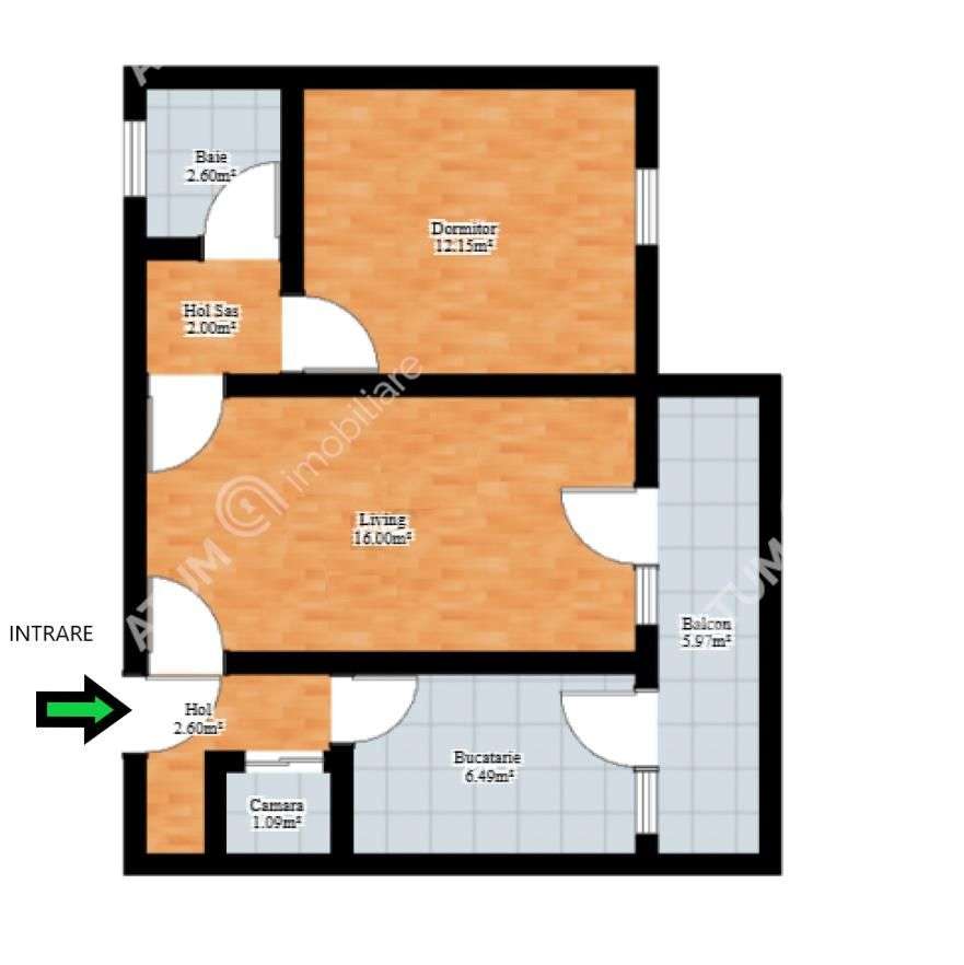 Apartament 2 camere balcon in zona Ciresica din Sibiu-7