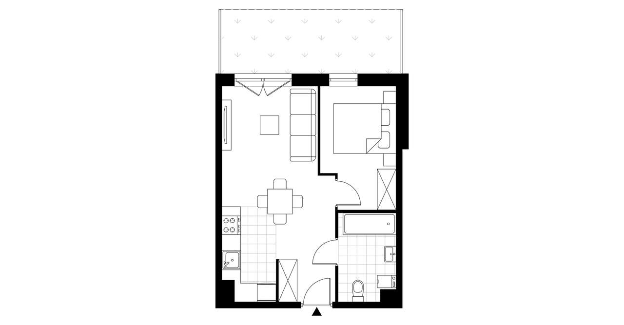 Nowe Miasto | apartament 2-pok. | B1.0.8 - Pełny obrazek: 4/9