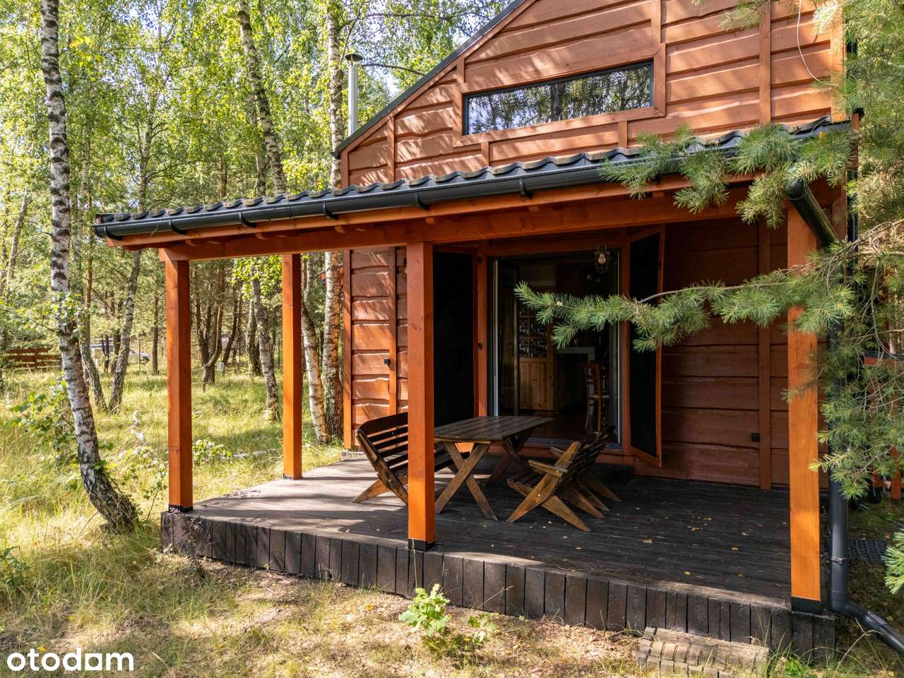 Dom rekreacyjny w lesie|Antresola|Sauna|Klimatyzacja|Kominek