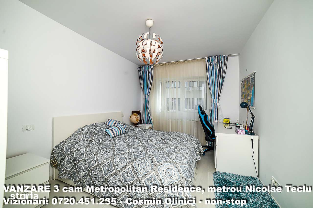 Vanzare 3 camere Metropolitan Residence, 90mp, et. 3, metrou N. Teclu-4