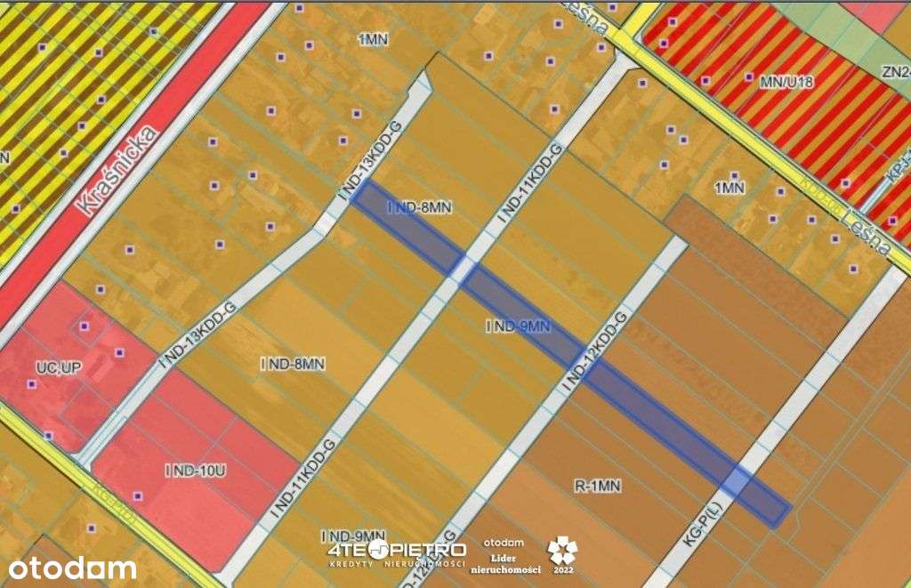 Działka budowlana 12,89 ar w Niedrzwicy Dużej - Pełny obrazek: 3/4