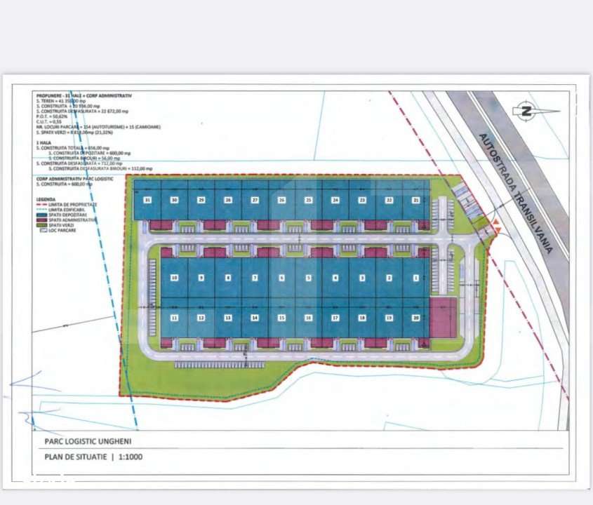 Investitie spatiu logistic, langa autostrada, Targu Mures - Imagine principală: 3/4