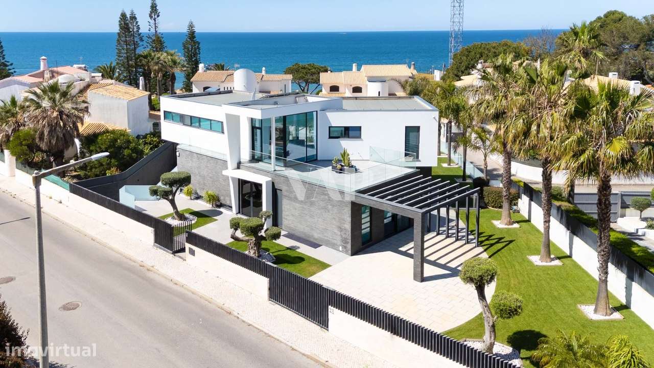 Moradia De Luxo Contemporanea A 200M Da Praia Da Gale Com Vista Mar In