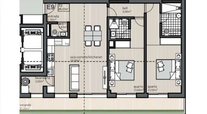 Apartamento T2| 2 suítes| Varanda| Matosinhos Sul| Porto-11