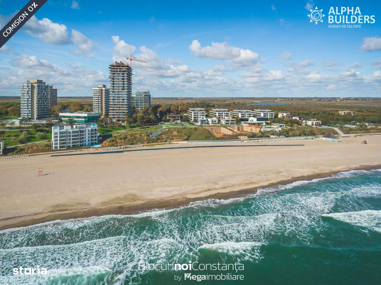 #Apartament cu vedere la mare, etaj 21 - Olimp Tower by Alpha Builders - Imagine principală: 3/20