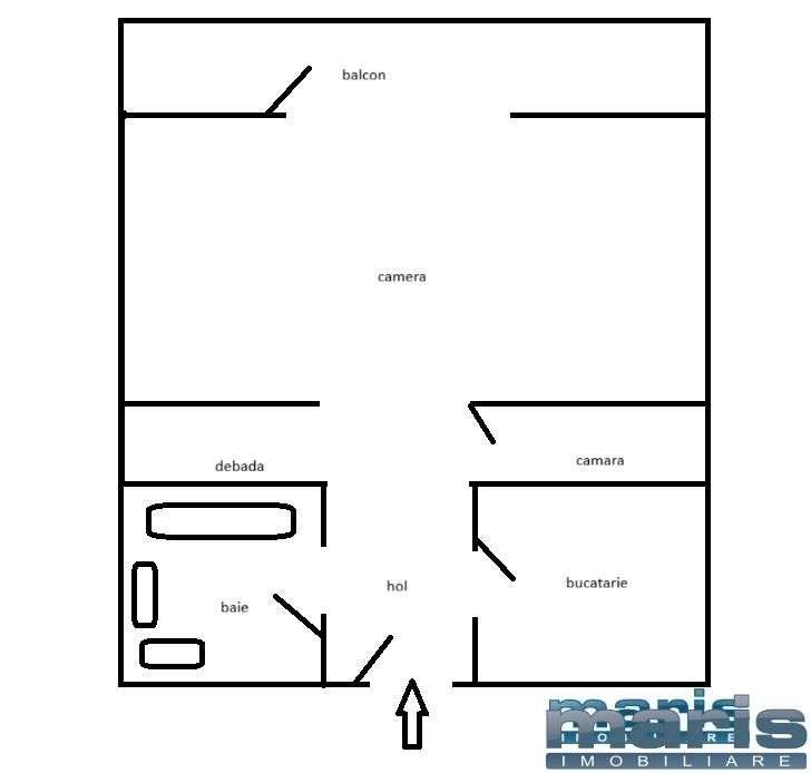 Vanzare apartament 1 camera Tudor - Fortuna - Favorit - Imagine principală: 4/5