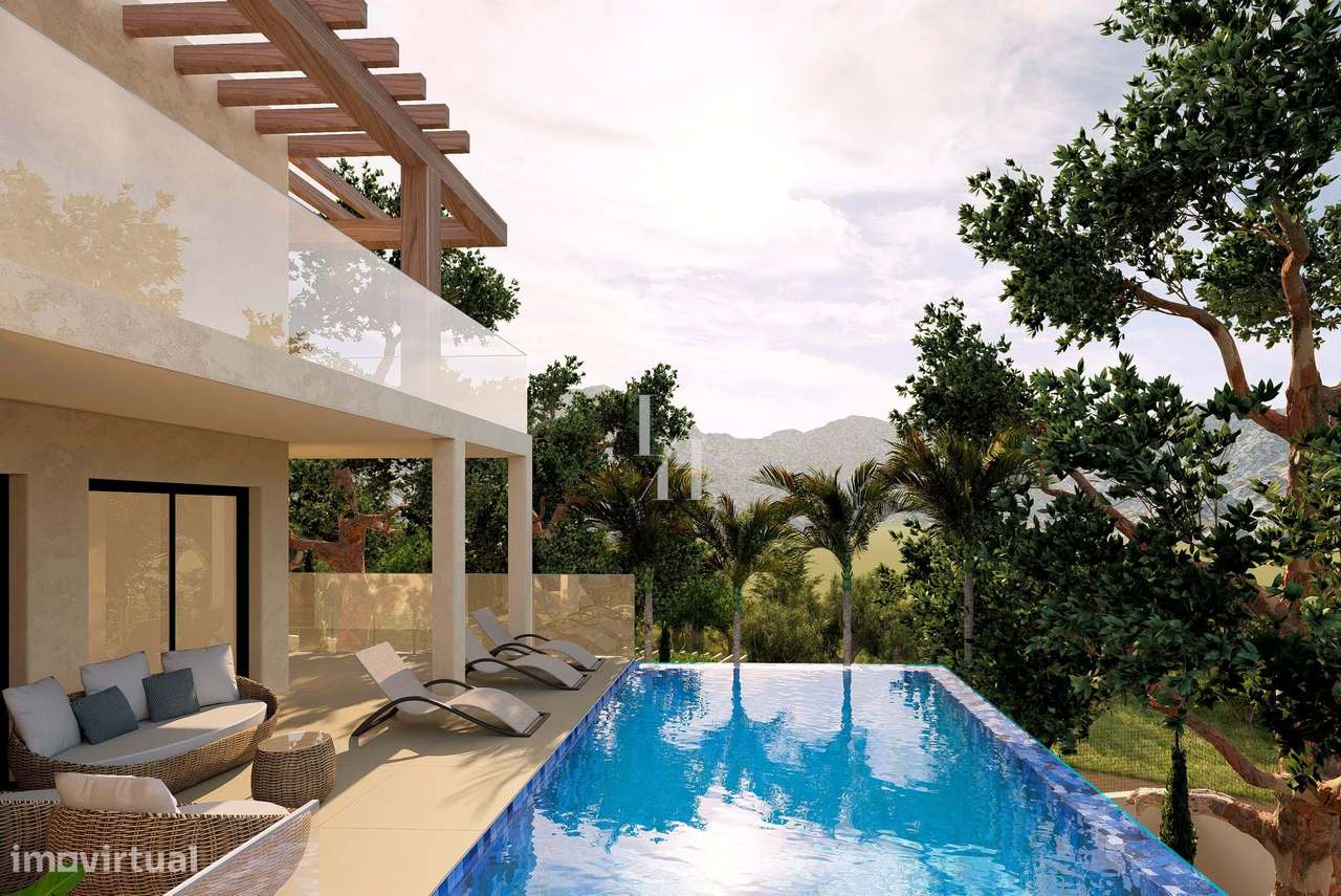 Moradia T5 unifamiliar para venda com piscina, em construção, em São B - Grande imagem: 2/12