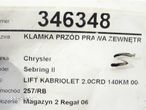 KLAMKA PRZÓD PRAWA ZEWNĘTRZNA CHRYSLER SEBRING kabriolet (JS) 2007 - 2010 2.0 CRD 103 kW [140 KM] - 5