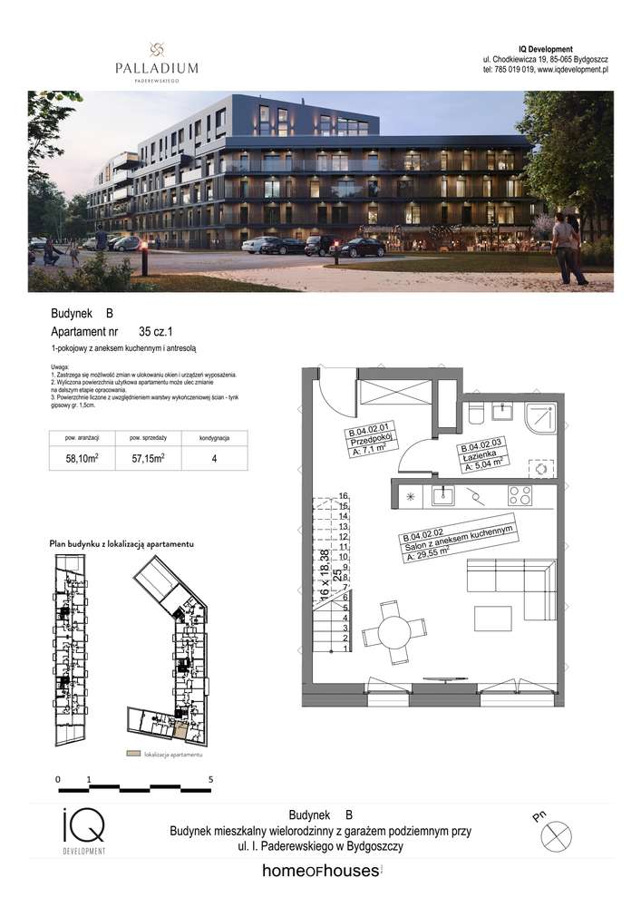 Palladium | apartament 2-pok. | B35 - Pełny obrazek: 2/7