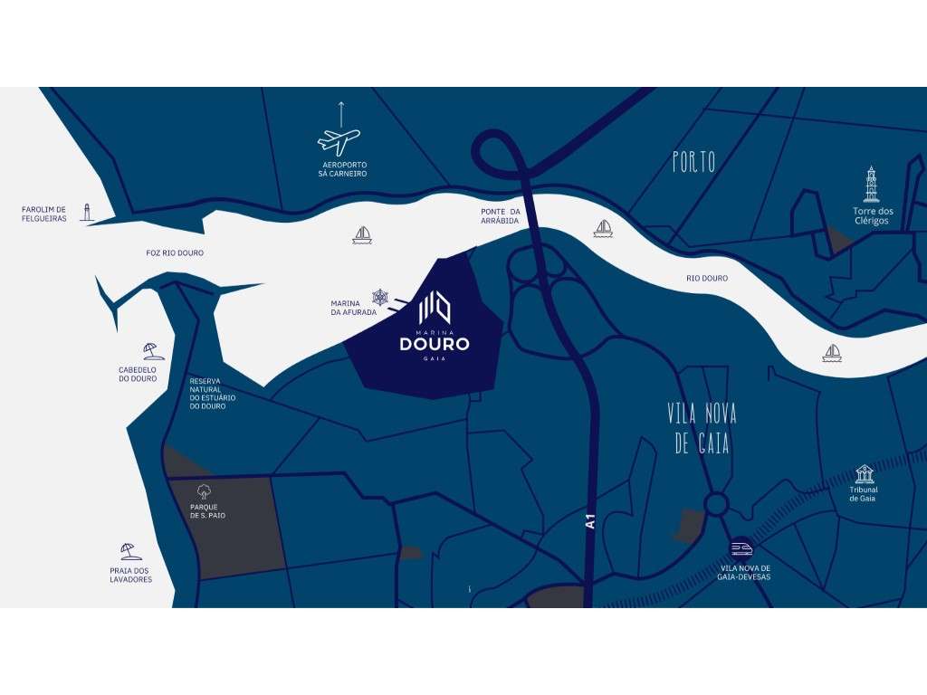 Apartamento T2 com varanda - Marina Douro-18