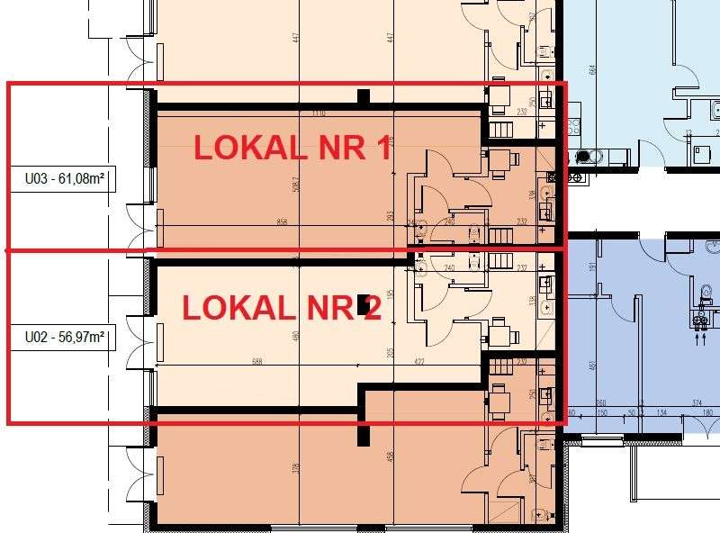 Do wynajęcia lokal 60 m2 - Osiedle Grunwaldzkie - Pełny obrazek: 2/16