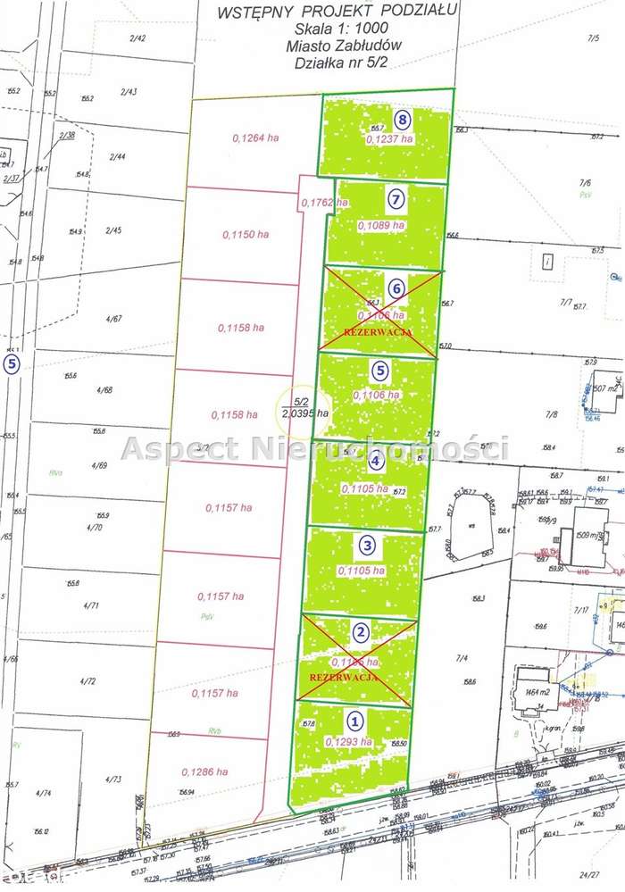 Atrakcyjne działki w Zabłudowie 1100 m2 Św.Rocha - Pełny obrazek: 3/7