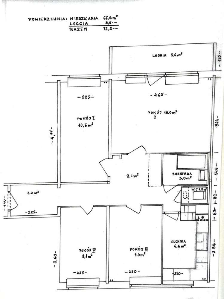 67 m2 | 4 pokoje | loggia | parking |widok na park-13