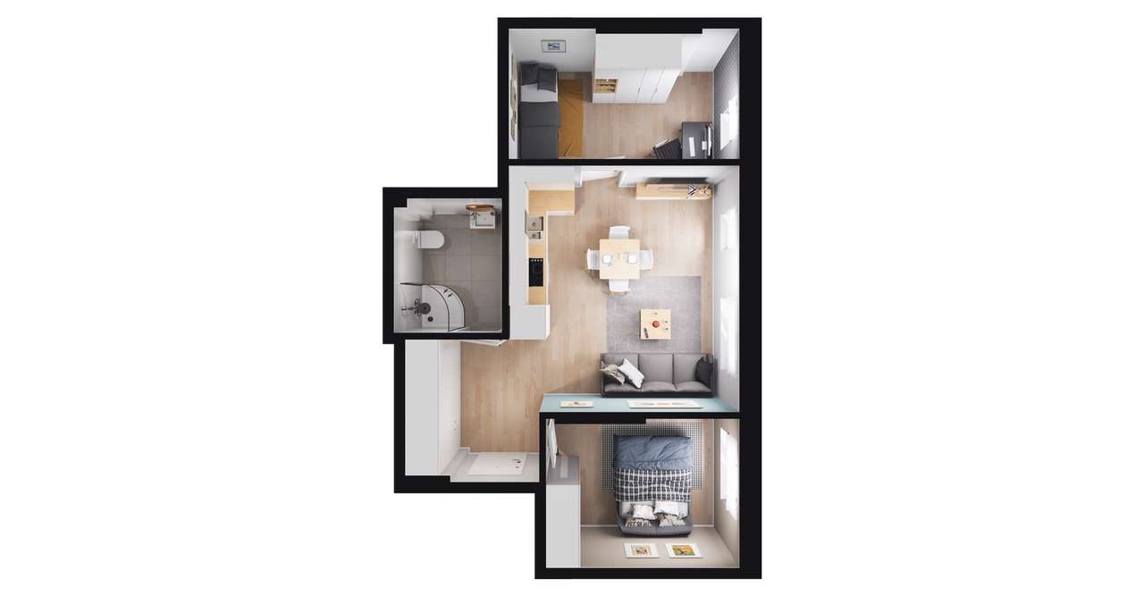 Infinity | mieszkanie 3-pok. | 21 - Pełny obrazek: 3/9