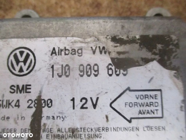 MODUŁ SENSOR AIR BAG VW AUDI SEAT SKODA 1J0909603 - 2