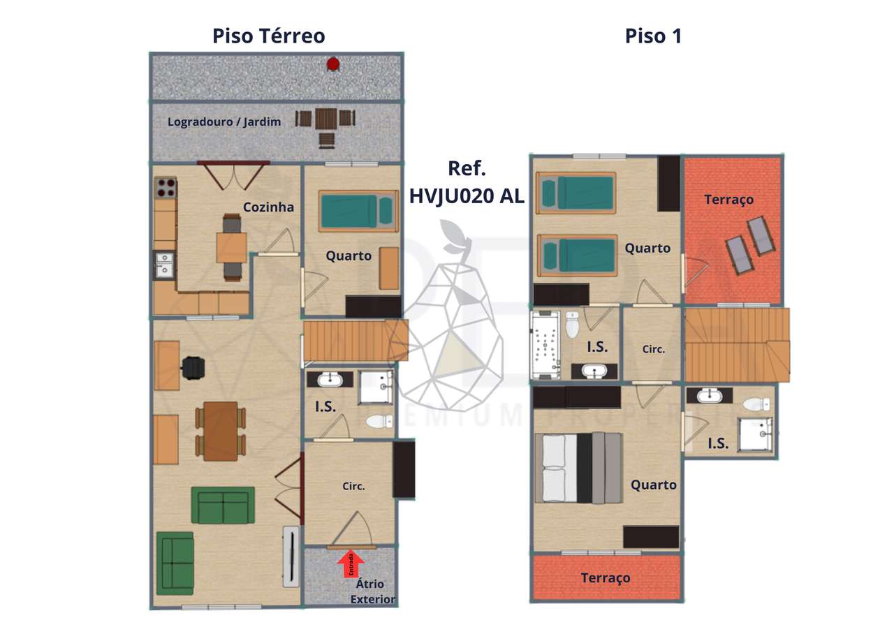 Moradia com 3 Quartos em Condomínio com Piscina em Aljezur - Grande imagem: 5/60
