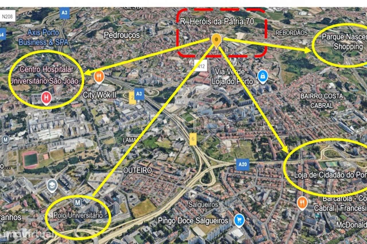 Moradia Nova T3 - Jardim/terraço/varandas - a 700 mts Rotunda Areosa-15