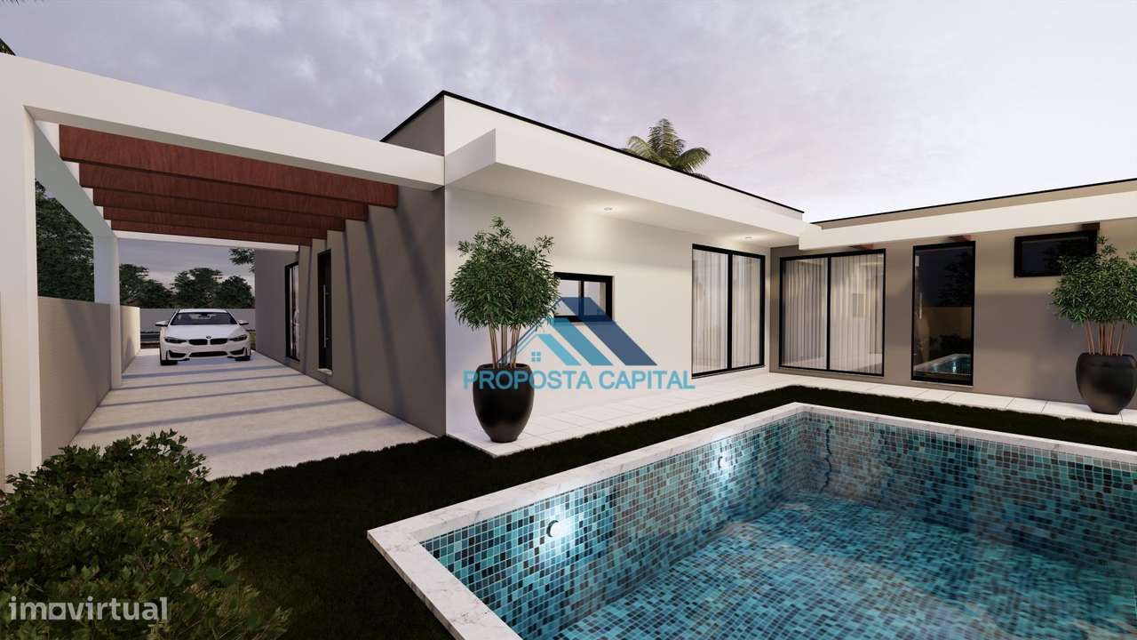 MORADIA TÉRREA UNIFAMILIAR T4 COM PISCINA | FERNÃO FERRO - Grande imagem: 2/26