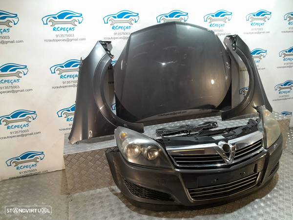 FRENTE COMPLETA OPEL ASTRA H A04 CAPOT PARACHOQUES GUARDA-LAMAS OTICAS RADIADOR VENTILADOR FRENTE FIBRA REFORÇO - 3