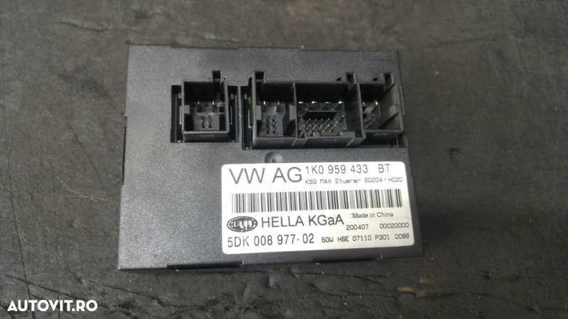 Modul calculator confort 2.0 tdi vw touran 1t 1k0959433bt 5dk00897702 - 1