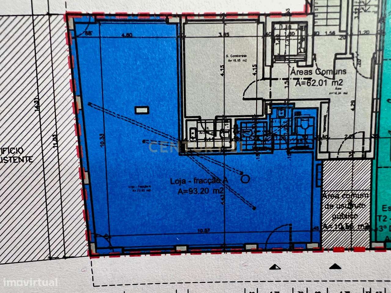 Excelente loja com 93m2, situada em Urbanização de Luxo em Tercena - O-5