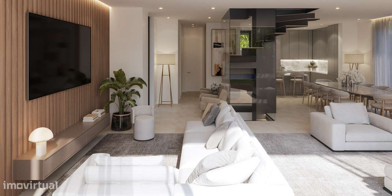 Moradia T4 com piscina, garagem e vista jardim e serra-14