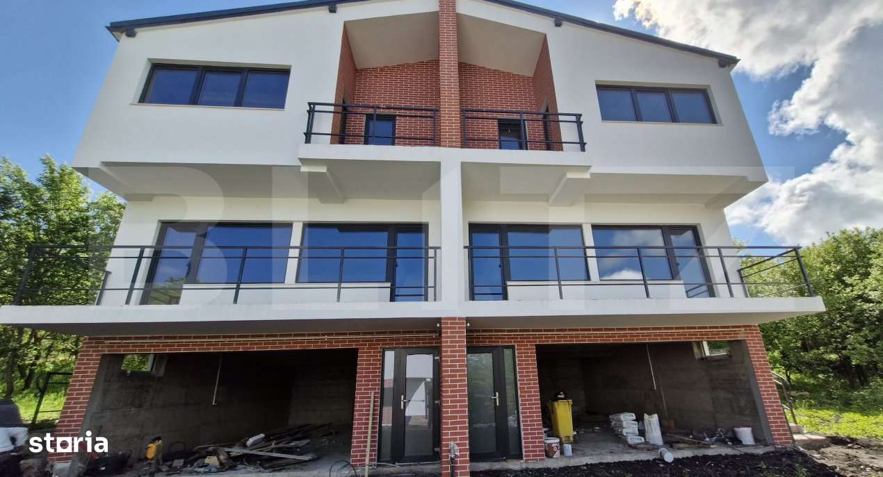 Duplex semifinisat cu teren si garaj, intr-o zona linistita aproape de - Imagine principală: 3/4